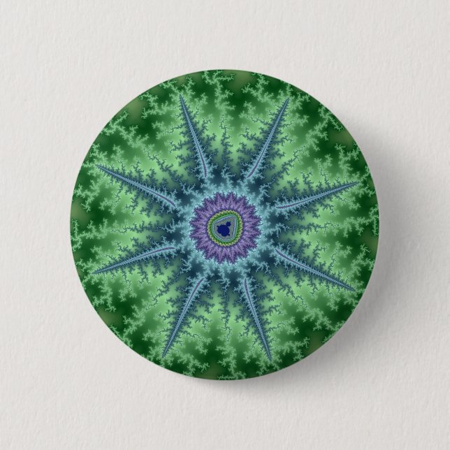 Seastar - Fractal 6 Cm Round Badge (Front)