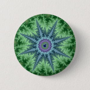 Seastar - Fractal 6 Cm Round Badge