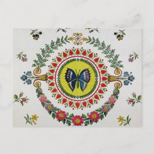 Seat cover by Bissardon, Cousin and Bony, 1811 Postcard