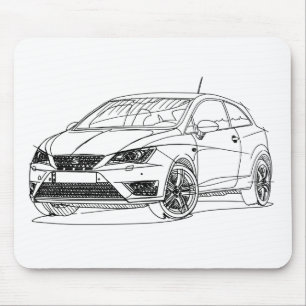 Seat Ibiza Cupra 2016 Mouse Pad