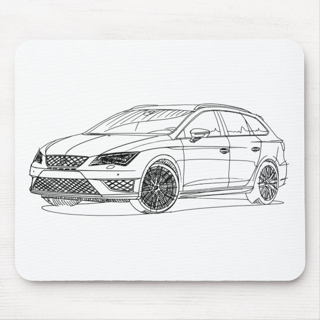 Seat LeonST Cupra 2015 Mouse Pad (Front)