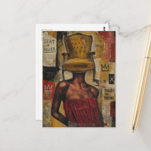 Seat of Power Surreal Fantasy Fashions Postcard