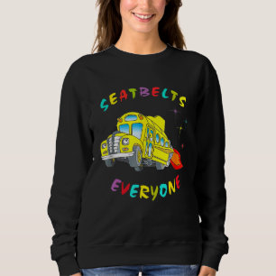 Seatbelts Everyone  Magic School Bus Driver Boys 1 Sweatshirt