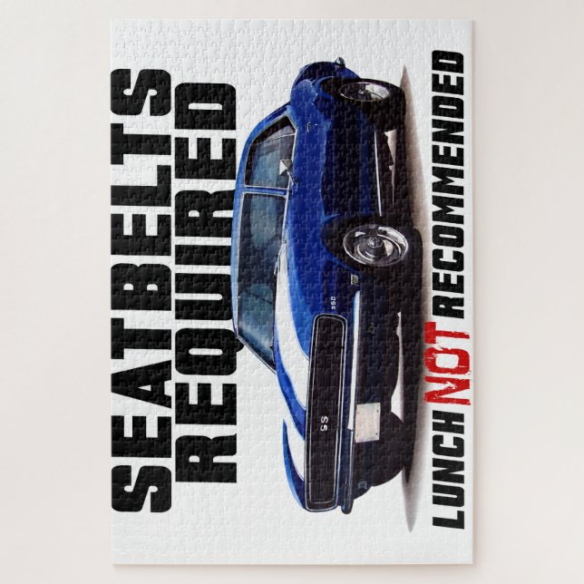 Seatbelts Required for camaro Jigsaw Puzzle (Vertical)