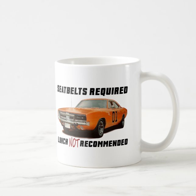 Seatbelts Required for Charger Coffee Mug (Right)