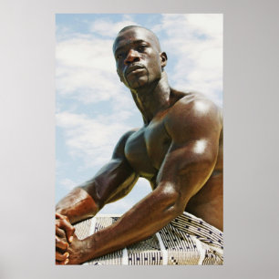 Seated African Poster