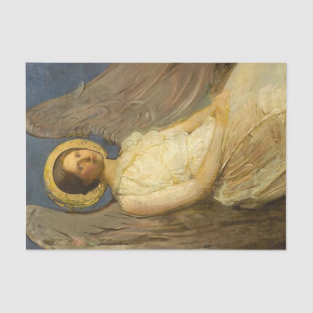 Seated Angel by Abbott Handerson Thayer Tissue Paper (Front)