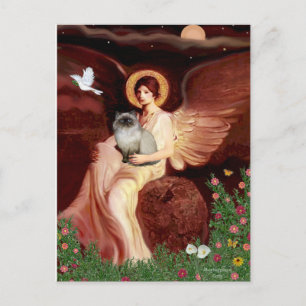 Seated Angel - Himalayan cat 7 Postcard