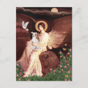 Seated Angel - Italian Greyhound 7 Postcard