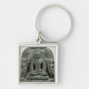 Seated Buddha in meditation Key Ring
