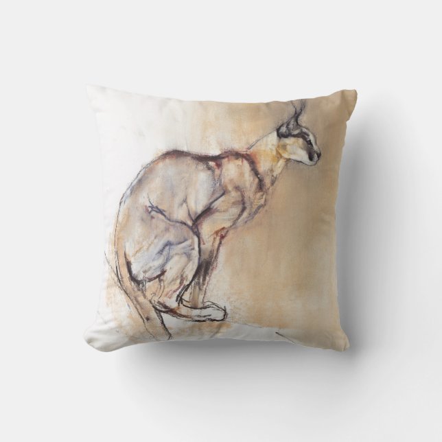 Seated Caracal 2009 Cushion (Front)