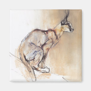 Seated Caracal 2009 Magnet