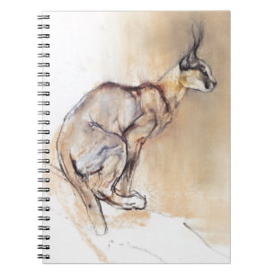 Seated Caracal 2009 Notebook