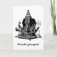 Seated Ganesh Line Drawing