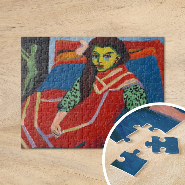 Seated Girl | Ernst Ludwig Kirchner Jigsaw Puzzle (Creator Uploaded)