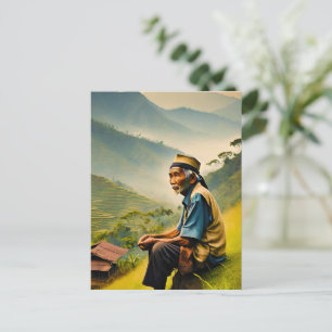 Seated in Serenity Holiday Postcard
