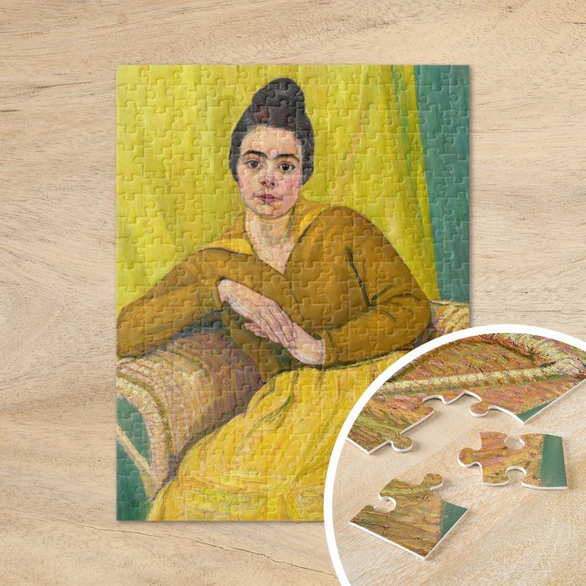Seated Lady in Wicker Chair | Koloman Moser Jigsaw Puzzle (Creator Uploaded)