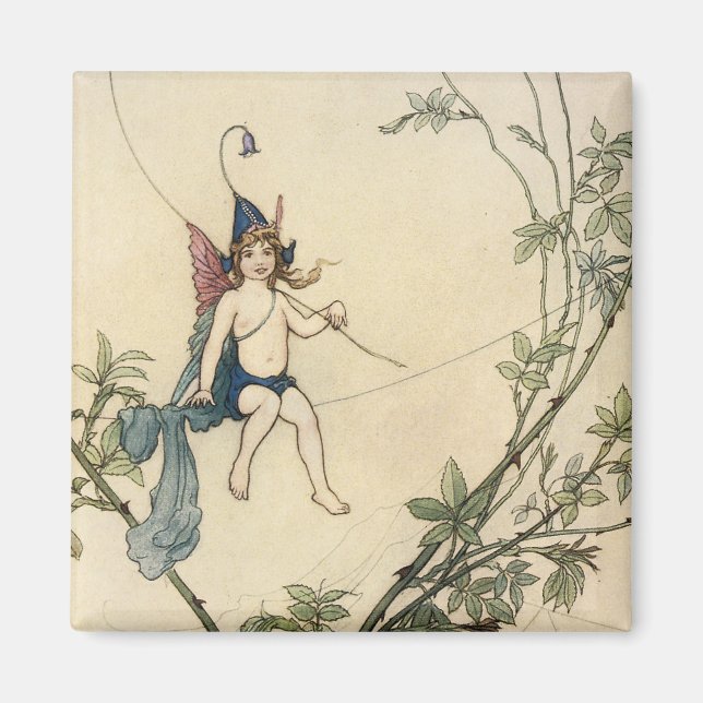 Seated on a Spider's Thread Magnet (Front)