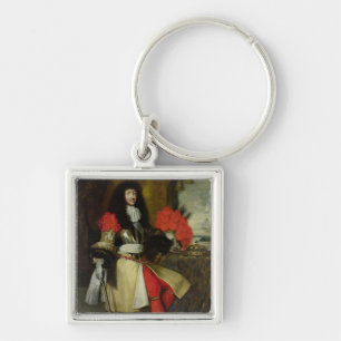 Seated Portrait of Louis XIV after 1670 Key Ring