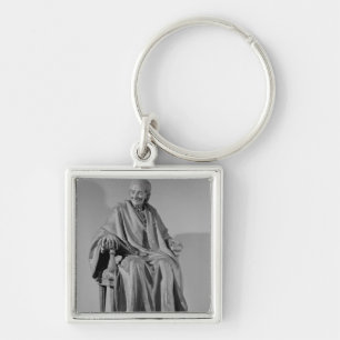 Seated sculpture of Voltaire Key Ring