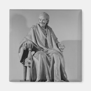 Seated sculpture of Voltaire Magnet