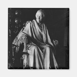 Seated sculpture of Voltaire Magnet