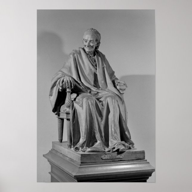 Seated sculpture of Voltaire Poster (Front)
