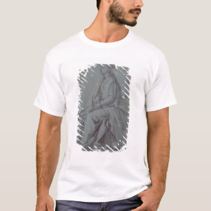 Seated Woman, c.1514 (black & white chalk on blue- T-Shirt