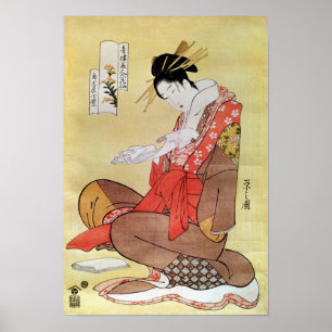Seated Woman Reading Poster