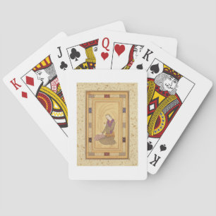 Seated youth holding a cup, from the Large Clive A Playing Cards