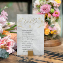 Seating Chart 2 in 1 Wedding Table Sign