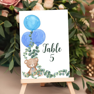 Seating Chart Oh Boy We Can Bearly Wait Table Number