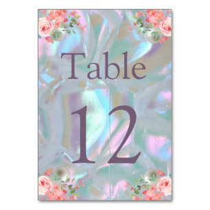Seating Chart Table Card Mother of Pearl