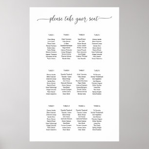 Seating Plan chart template