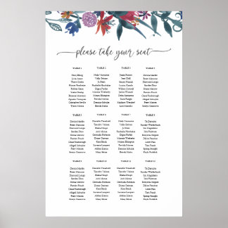 Seating Plan chart template