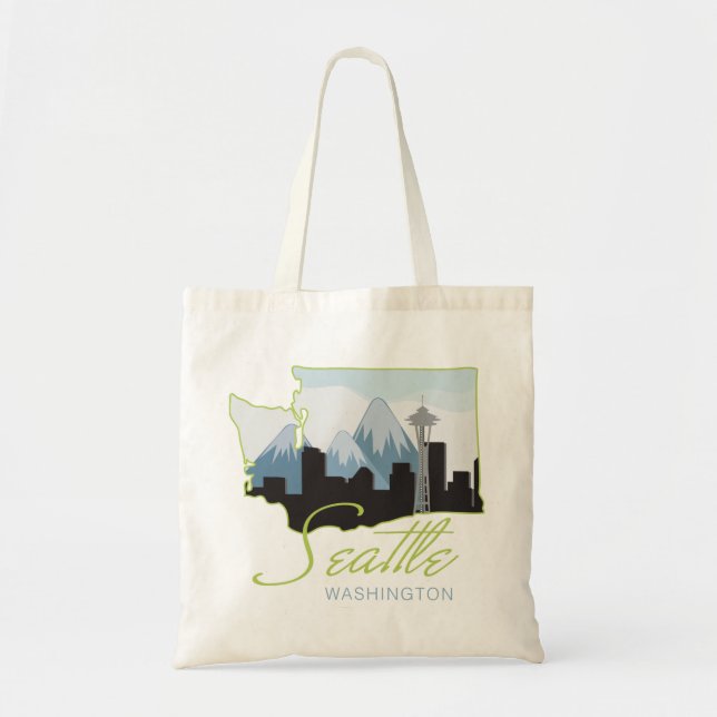 Seatle Washington Tote Bag (Front)
