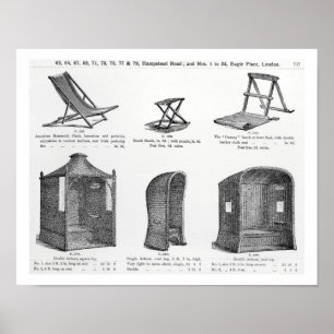 Seats and arbours from the Oetzmann & Co. catalogu Poster
