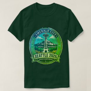 Seattle 2026 World Cup Host City Vintage Football T-Shirt
