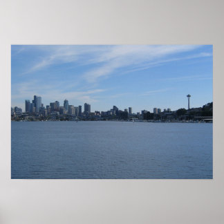 Seattle and Lake Union Poster