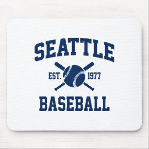 Seattle Baseball Athletic Vintage Sports Team Fan Mouse Pad