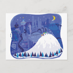 Seattle blank Winter Holiday card, pillow, shirts Postcard