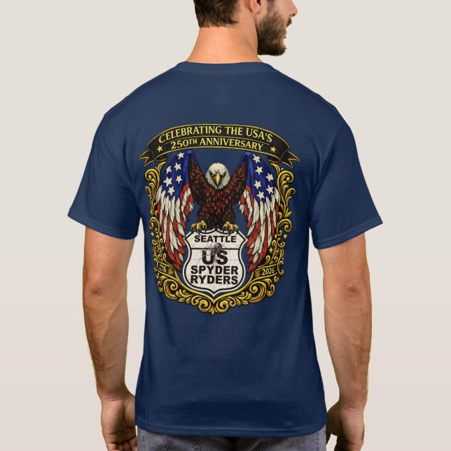 Seattle Chapter - Eagle USA250 2s T-Shirt (Back)
