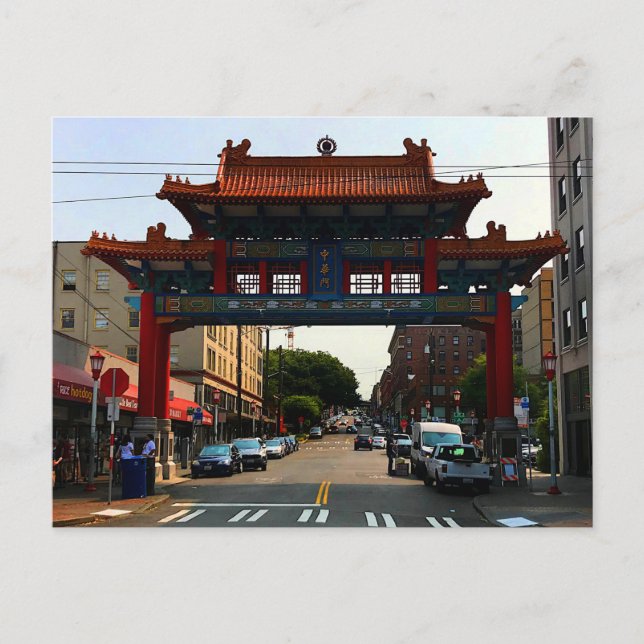 Seattle Chinatown Gate #1 Postcard (Front)