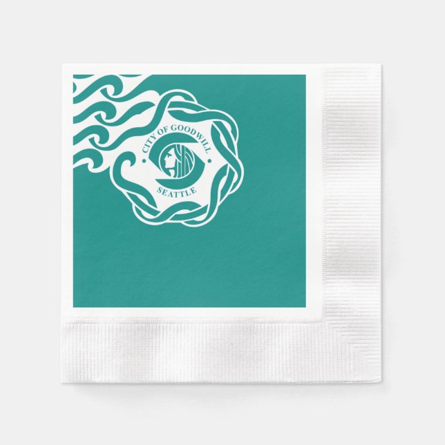 Seattle city flag napkin (Front)