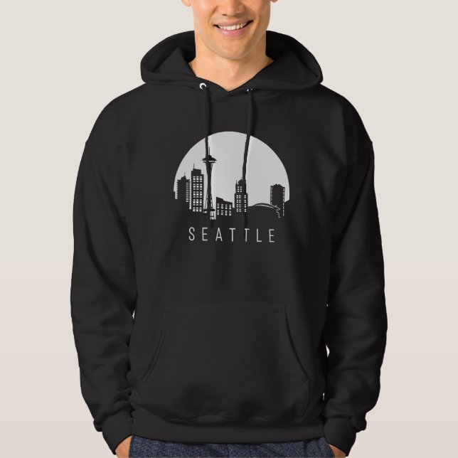 Seattle City Skyline Hoodie (Front)
