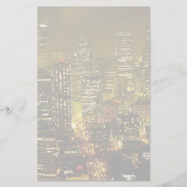 Seattle city view stationery (Front)