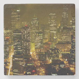 Seattle city view stone coaster