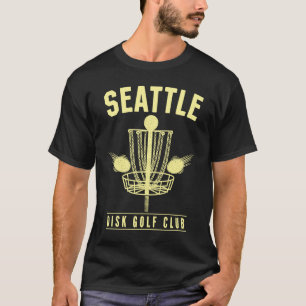Seattle Disc Golf Club Golfer Washington Disc Golf T-Shirt