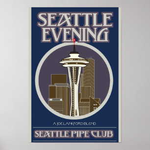 Seattle Evening Print