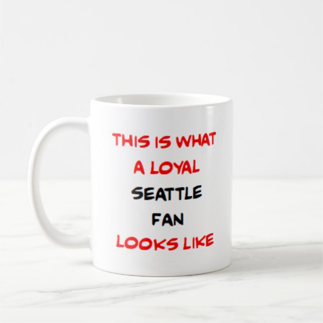 seattle fan, loyal coffee mug (Left)